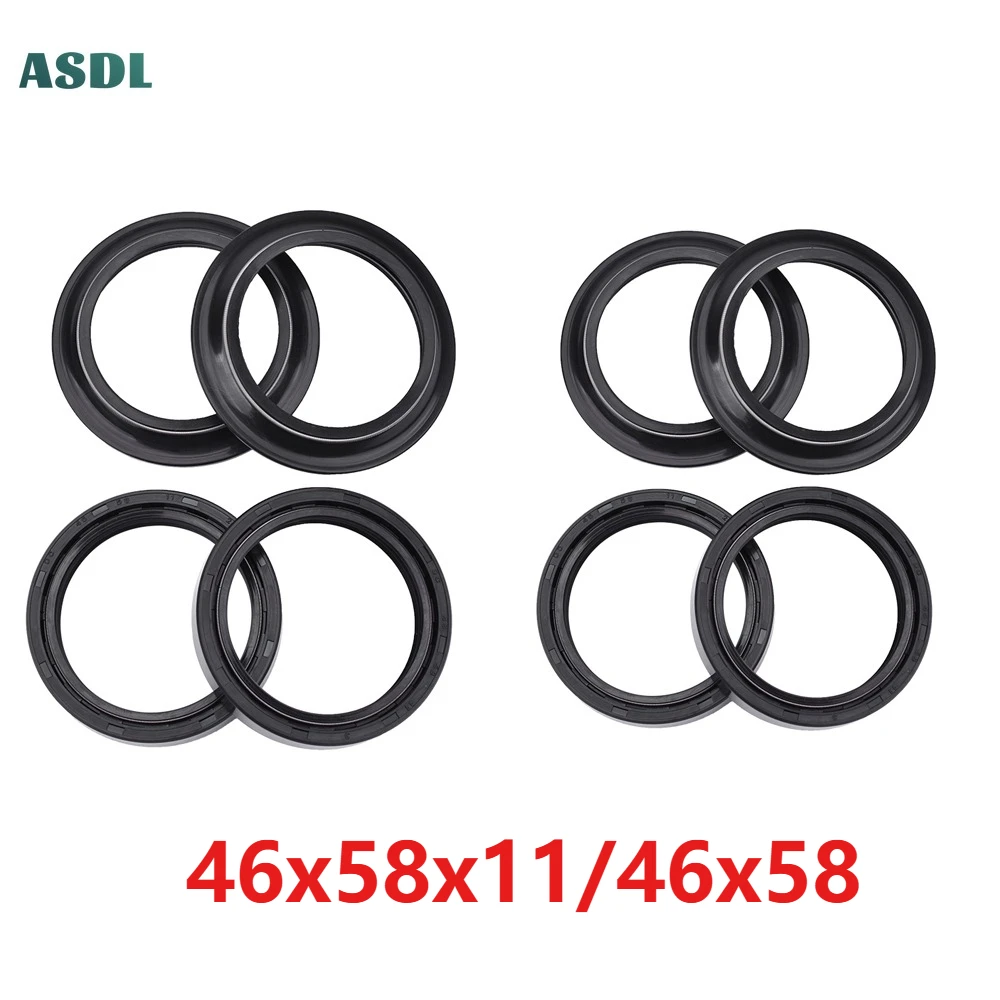 

46x58x11 Front Fork Damper Oil Seal 46 58 Dust Cover Lip For SUZUKI RM250 RM 250 SV1000 SV 1000 GSX1400 K1-K8 GSX 1400 SV1000S