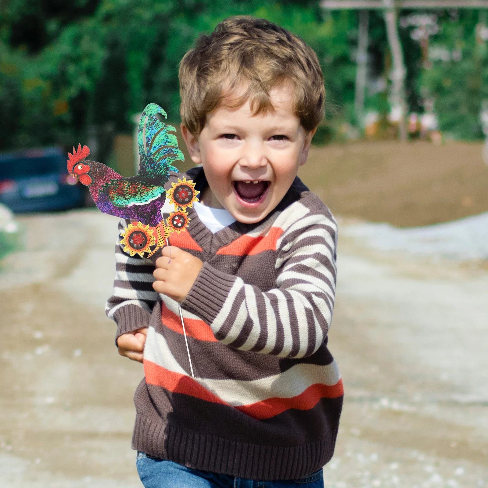 

Metal Decor Iron Iron Craft Craft Lawn nament Outdoor Yard Rooster Decor Display Decorative Rooster Statue Party Prop