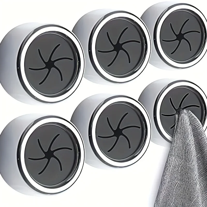 5PCS Self Adhesive Towel Plug Rack Non Punching Dishwashing Cloth Storage Clip Kitchen Household Towel Organizer Wall Hanging