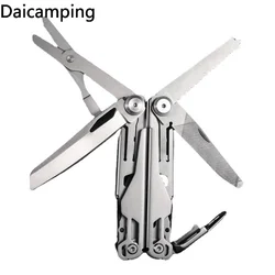 Daicamping DL2 Outdoor Camping Multifunctional Multi Tool EDC Wrench Clamp Pocket Camping Multitool Folding Knife Cutter Pliers