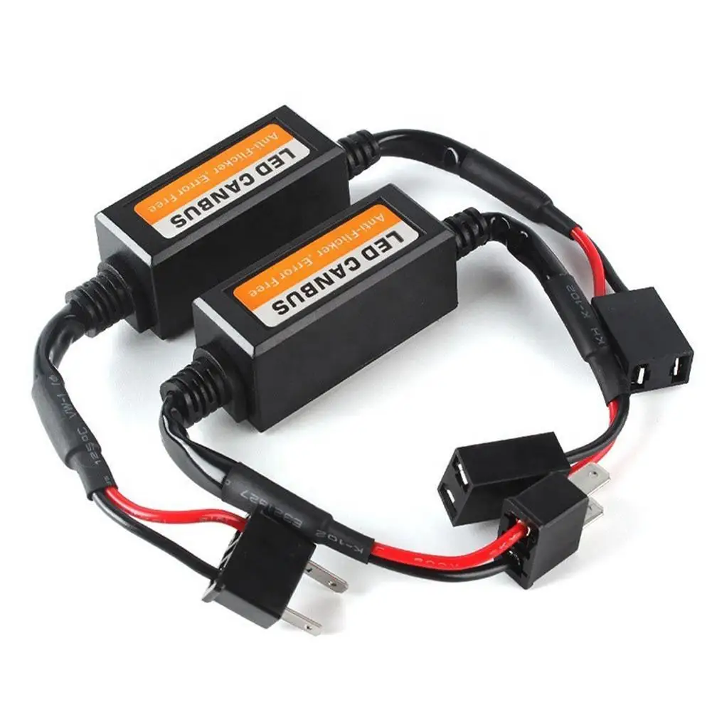 1PC H1 H4 H7 005/9006/9012 Headlight LED Decoder Canceller Resistor Anti Flicker Bulb Resistor Decoder Warning Error