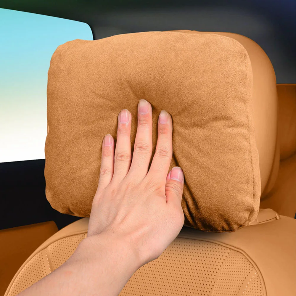 

Мягкая и удобная подушка-подголовник из замши и вельвета для Chery iCAR V27, детали для модификации автомобиля