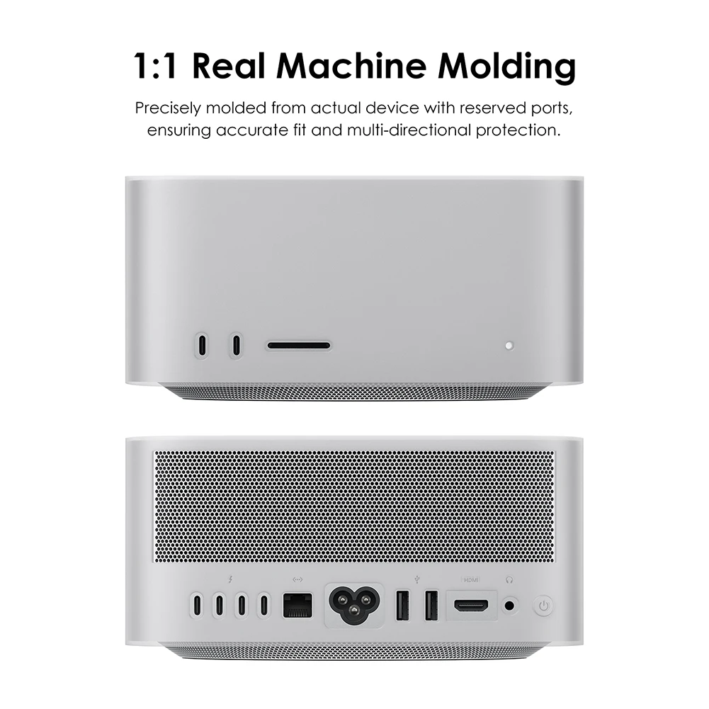 

Силиконовый чехол для Apple Mac Studio 2025, противоударный мягкий чехол для кожи, водонепроницаемый защитный чехол, защитный чехол, рукав