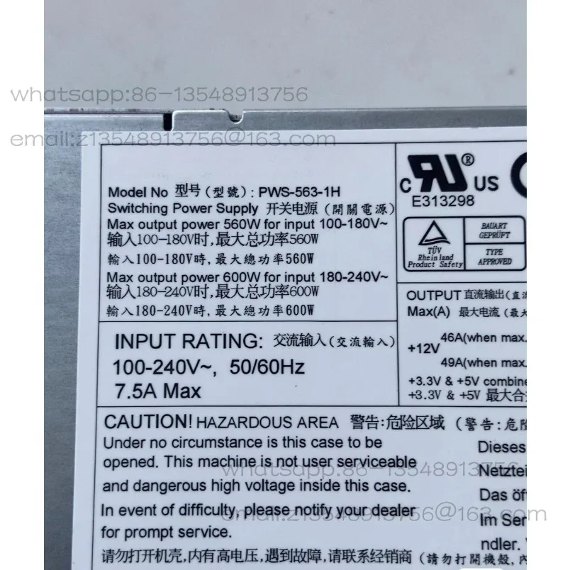 Original 1u server power supply PWS-351-1H/PWS-341P-1H/563-1H/605P-1H spot quick delivery