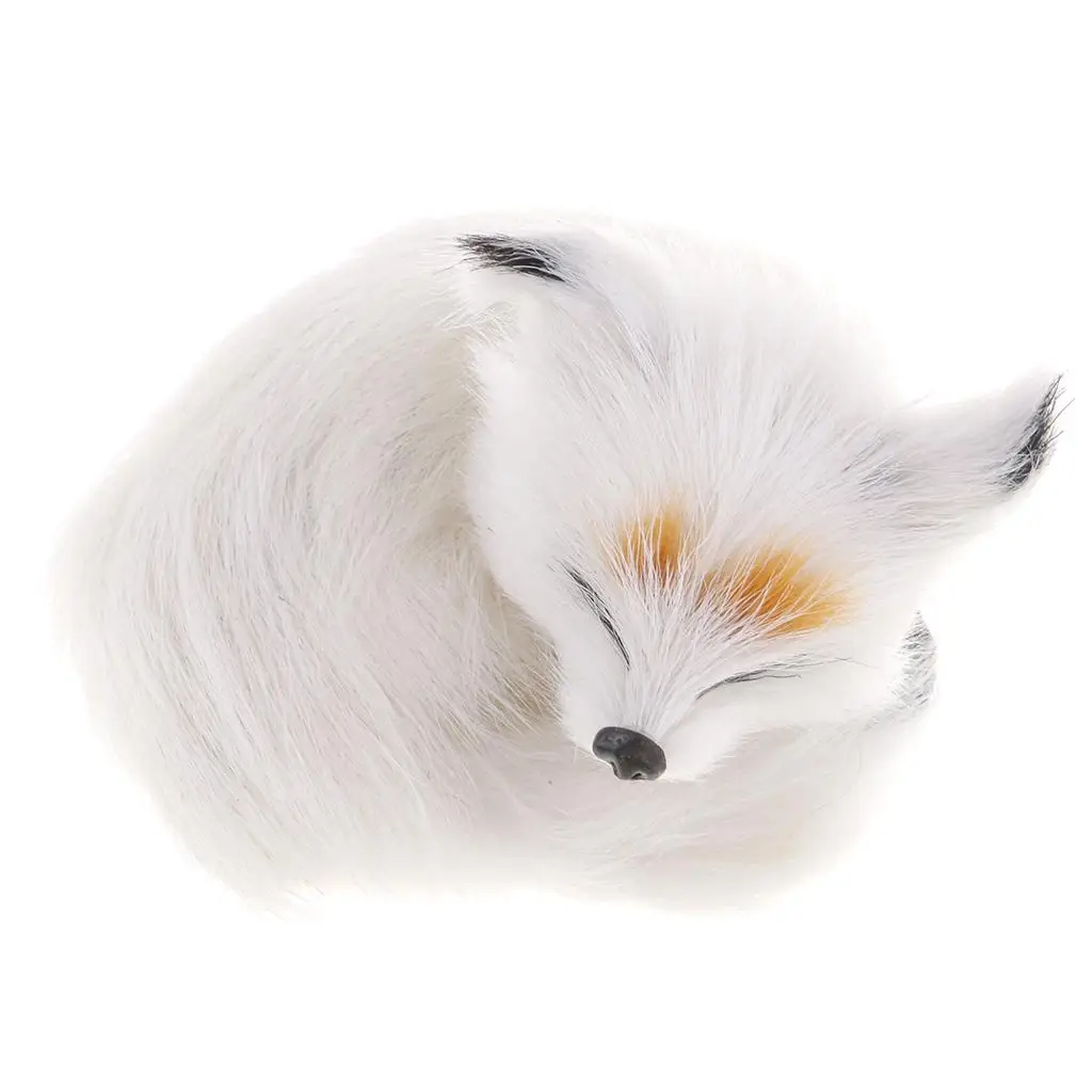 

Animal Model Toy Fox Figure Hollow Artificial Leather Simulation Beast Action Figure for Home Garden Ornament