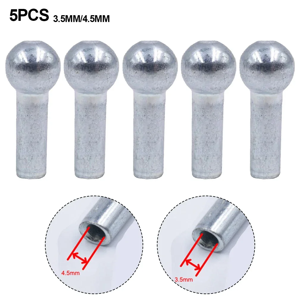 체육관 도르래 머신 스토퍼 케이블 볼 터미널, 와이어 포트 조인트 부품, 직경 5mm, 6mm 케이블, 피트니스 장비, 5 개