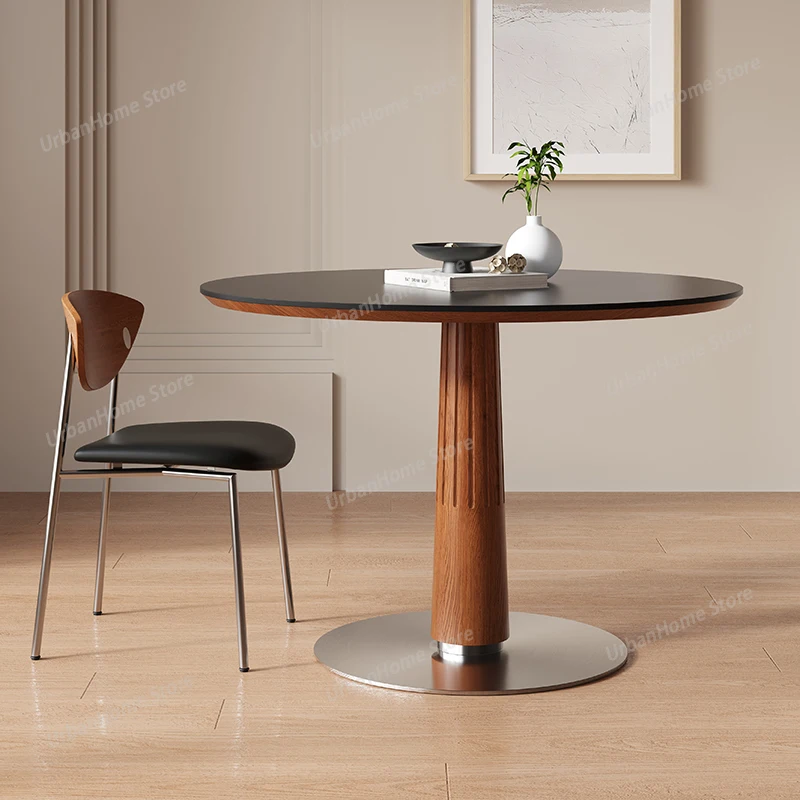 

Rock Plate Simplicity Dining Tables Meeting Coffee Kitchen Modern Dining Tables Nordic Wooden Home Furniture Linge De Table MHCZ