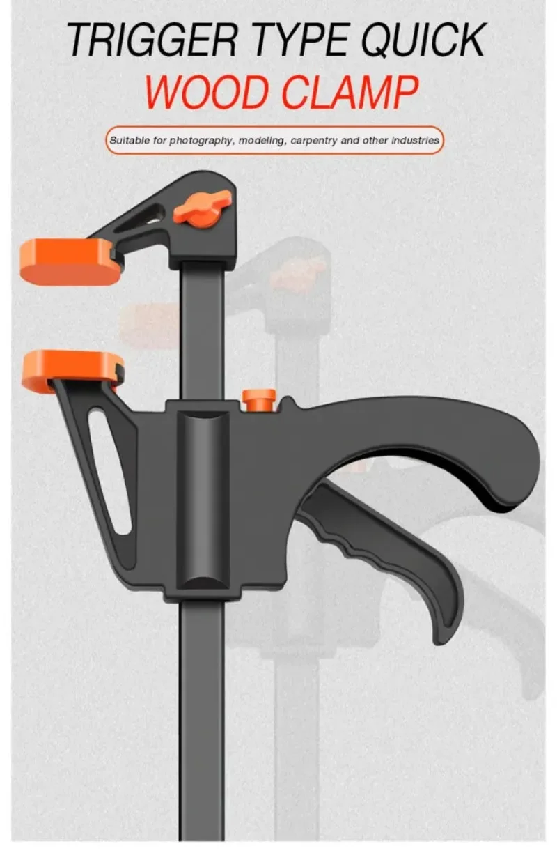 4' Houtbewerking Klem 1 Stuks Set Vast Type Quick Ratel Release Snelheid Geëxtrudeerd Nylon Werk Bar Kit Strooier Gadgets DIY Draagbare