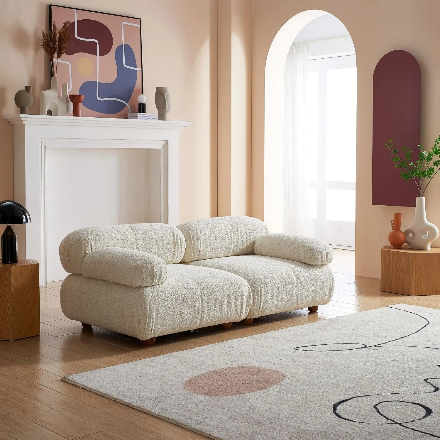

New Model Customized Fabric Sofa Minimalist L Shape Modular Sofa Multi Purpose Living Room Sofa