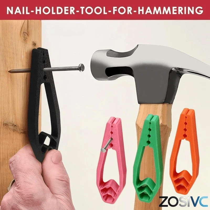 2pcs Anti-Slip Safety Nail Driver, Portable Finger Protection Pliers, Household DIY Woodworking Tool