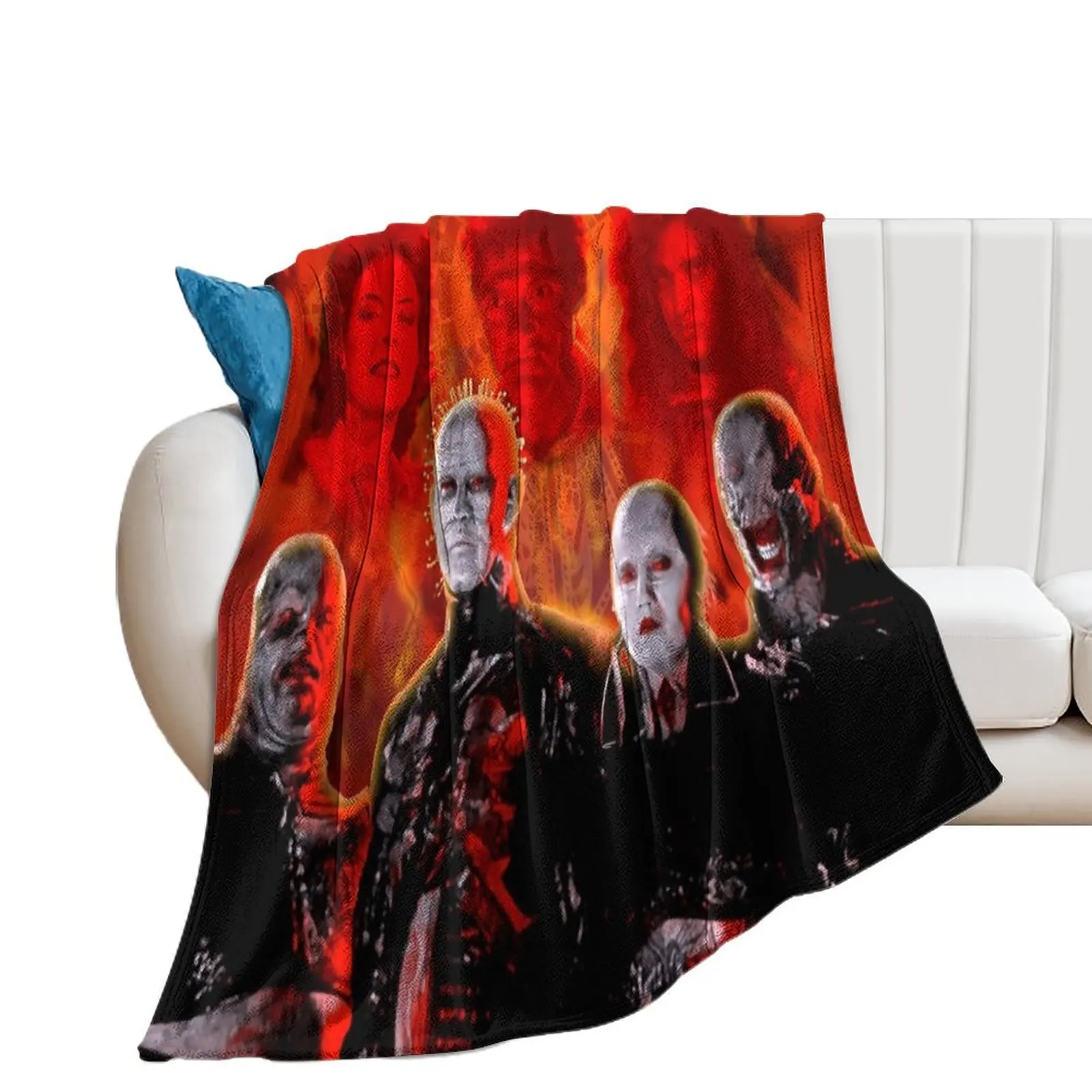 Hellraiser Cenobites Throw Blanket Custom valentine gift ideas funny gift Blankets