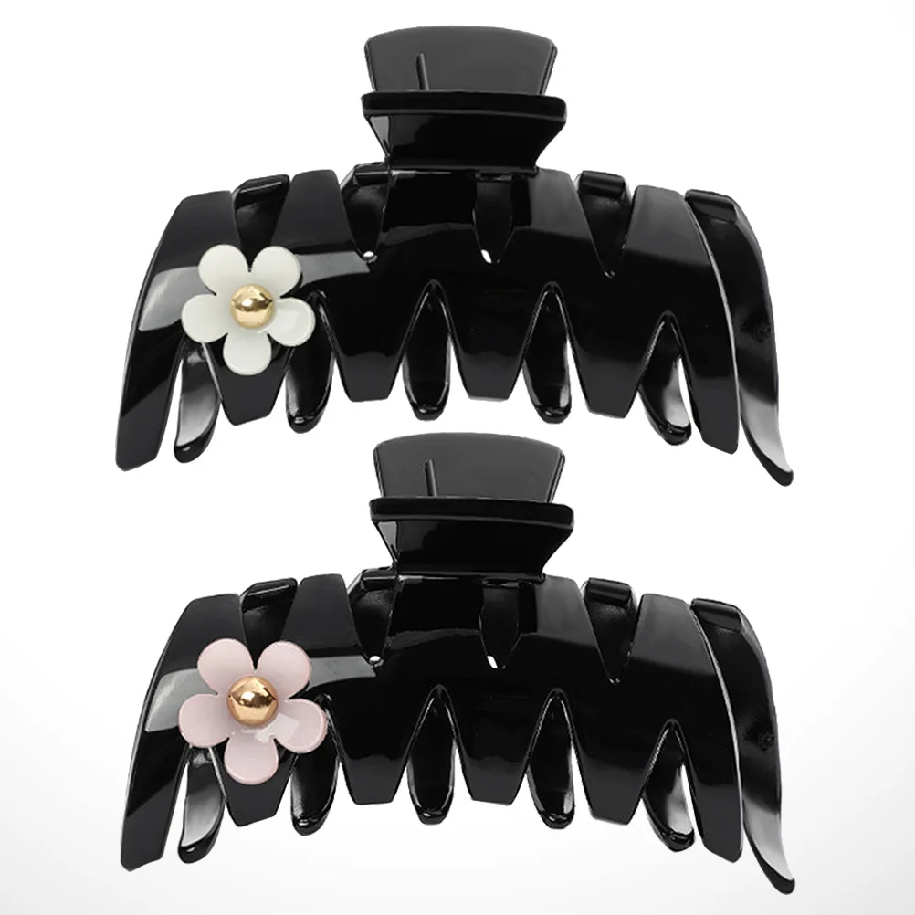 

2Pcs Durable Ponytail Holder Accessories Women Claw Clips Women Hair Clips Ponytail Holder Fashionable Hair Style