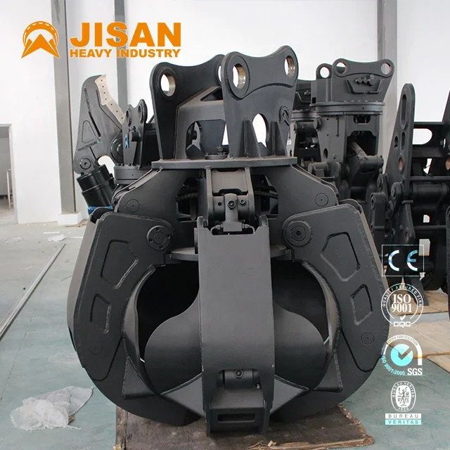 

Excavator Scrap Grapple With Engine Core Component Essential Material For Excavators