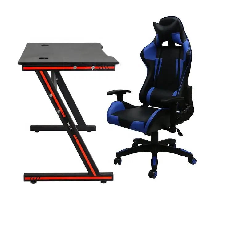 Home Study Tisch Computer Gaming Schreibtisch moderne Z-Form Büro PC Gaming Computer Schreibtisch Gaming Tisch