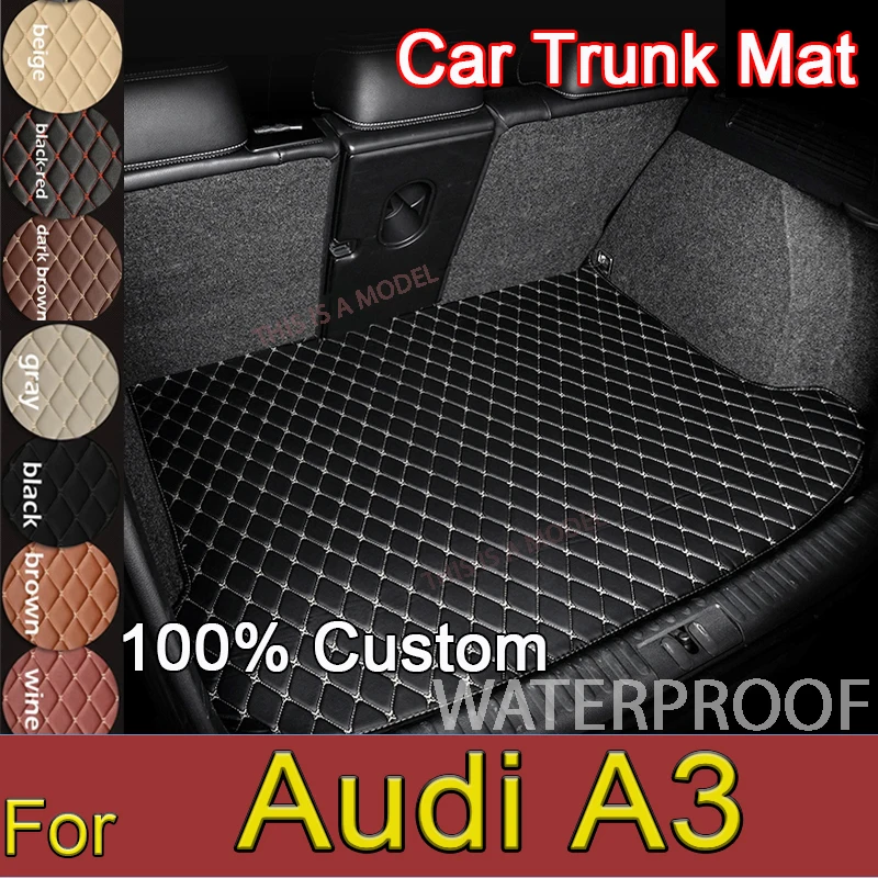 

Car trunk mat for Audi A3 Sportback 2008 2009 2010 2011 2012 2013 cargo liner carpet interior accessories cover
