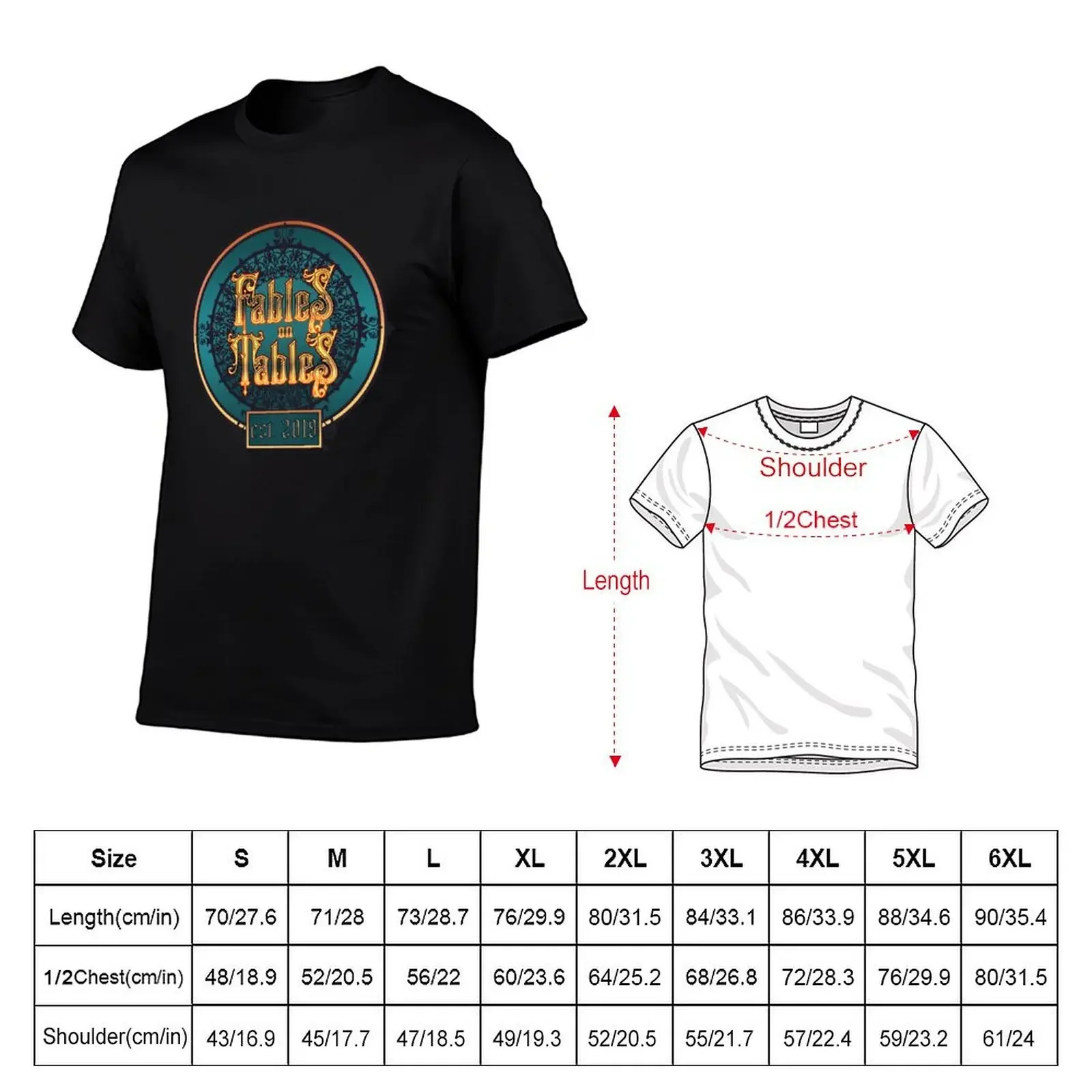 Fables on Tables 2021 logo (with date) T-Shirt sweat animal prinfor boys mens graphic t-shirts funny