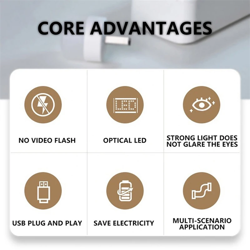 Luz noturna LED com plugue USB, proteção ocular, lâmpadas de leitura, mini luz de livro para computador, iluminação de carregamento de energia