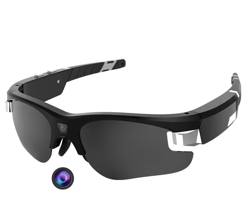 China factory HD 1080P Wide Angle Sports Eye Glasses Camera Sunglasses with 8 Mega-pixel