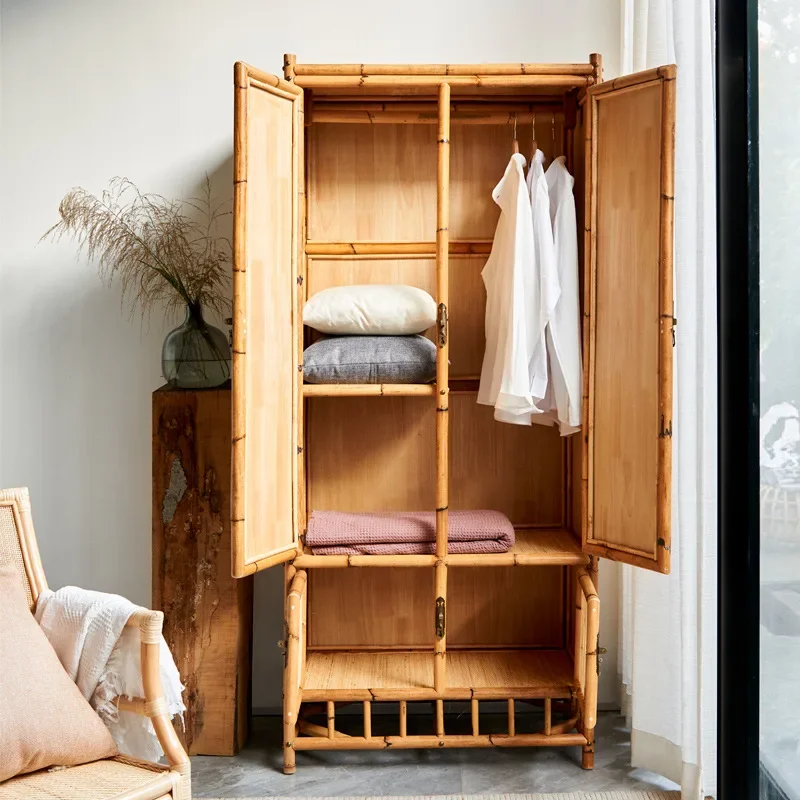 خزانة تخزين كرمة طبيعية عصرية وبسيطة لغرفة النوم المنزلية