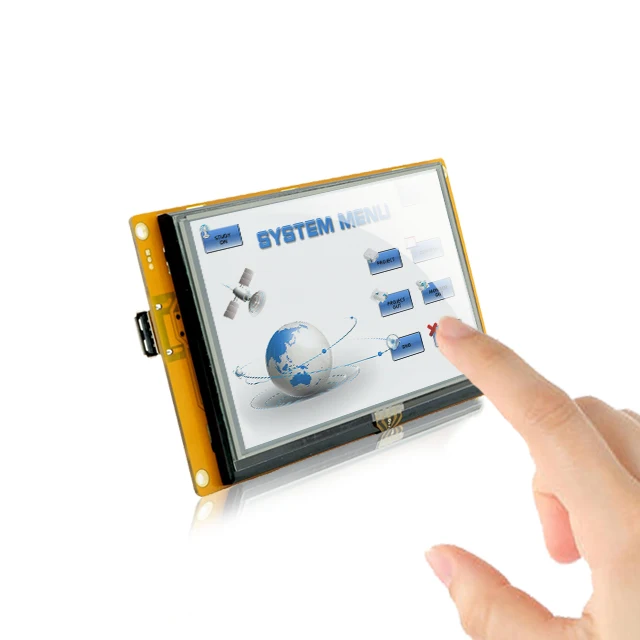 Steen 5 Inch Tft Lcd Module Met Controller + Programma + Touch + Uart Seriële Interface