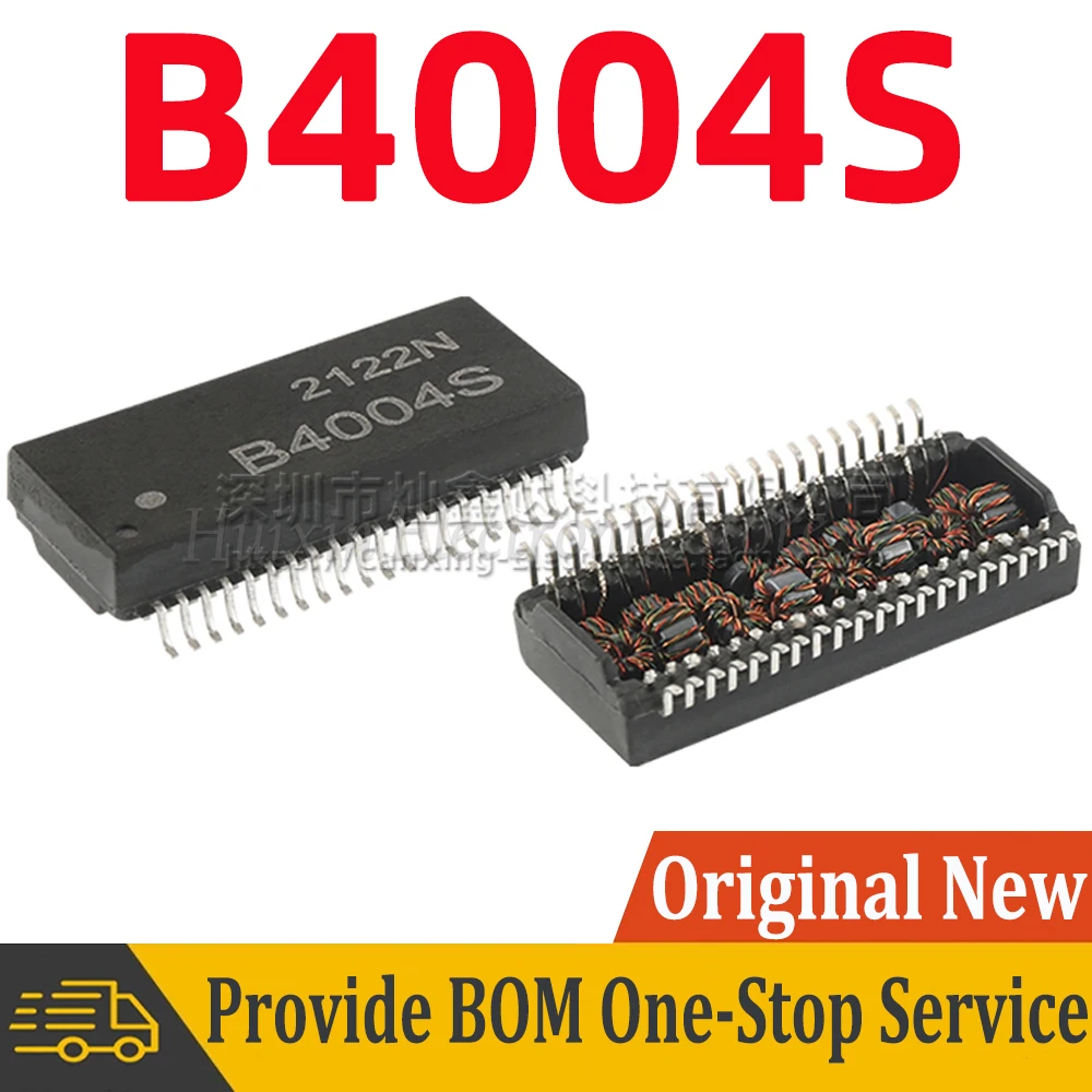 

5pcs B4004S SOP40 SMD Network Transforme 100 Base-t Ethernet Isolation 4 Quad Port Transformer Isolated Choke Filter