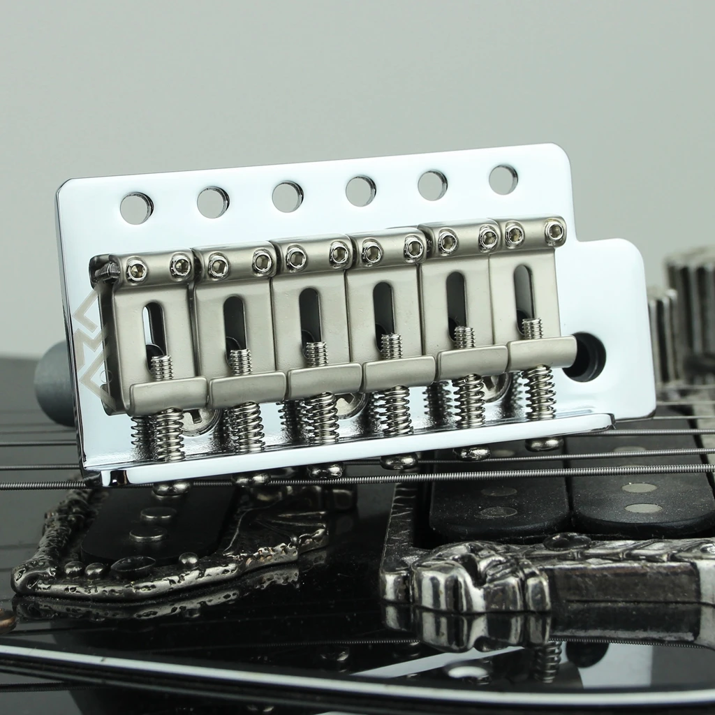 Tremolo Bridge System For ST Stratocaster ST Electric Guitar Chrome Silver Guitar Accessories String Spacing 10.5mm