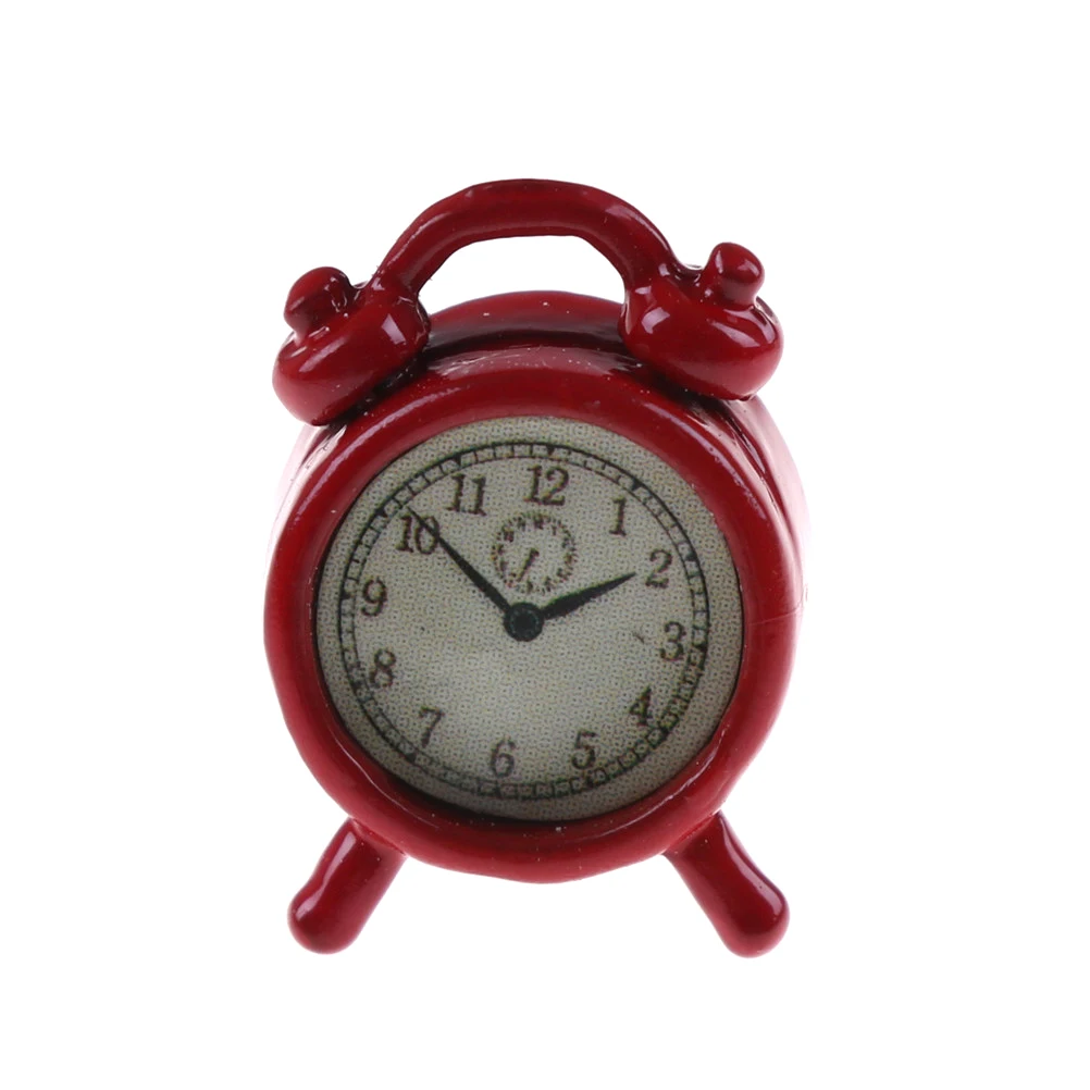 1:12 Dollhouse Miniature Wall Clock Desk Clock Play Dollhouse Miniature Clock Home  Accessories Toy Pretend Play Furniture Toy