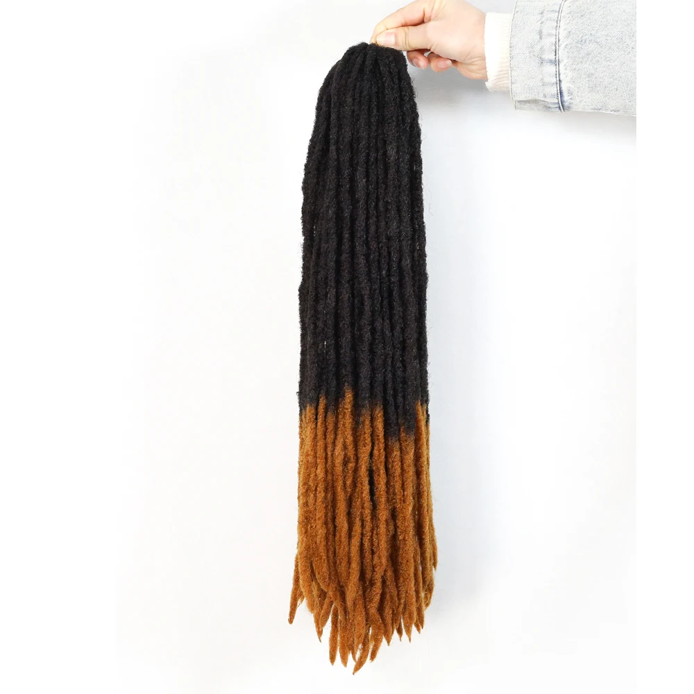 

Locs Прямые вязанные крючком косы Дреды Синтетические наращивание волос 20-дюймовые локоны богини Вязаные крючком волосы Мягкие искусственные локоны для волос