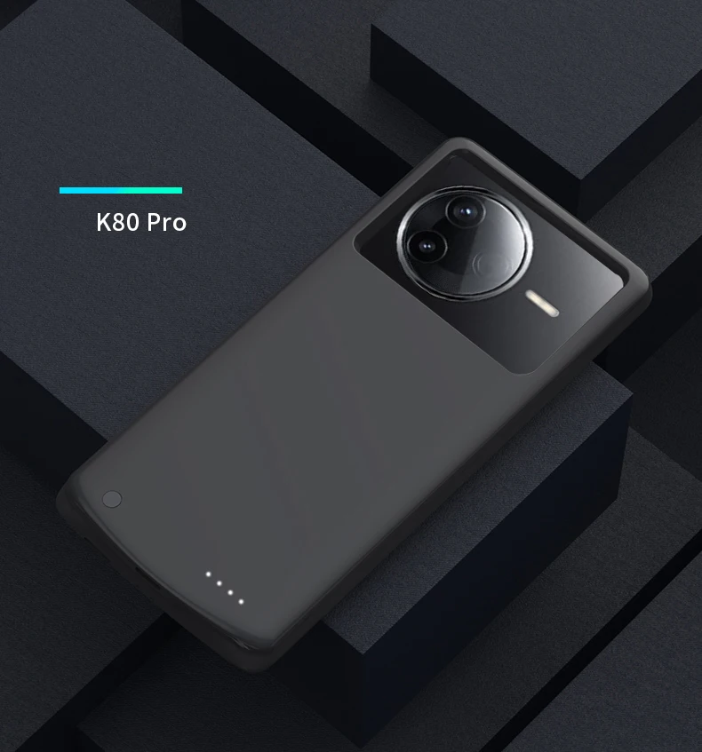Casing Pengisi Daya Baterai untuk Xiaomi Redmi K80 Casing Daya Penutup Pengisi Daya Bank Daya untuk Redmi K80 Pro Bateria Eksterna Capa Funda