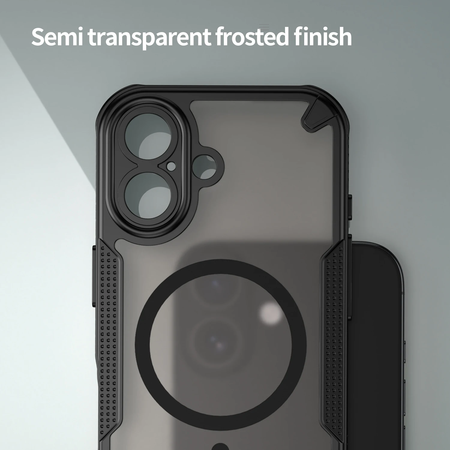 Für iPhone 17 6,3" Matte Handyhülle, kompatibel mit Magsafe, stoßfeste, klare, durchsichtige Schutzhülle für iPhone 17 Hüllen – Detail 3