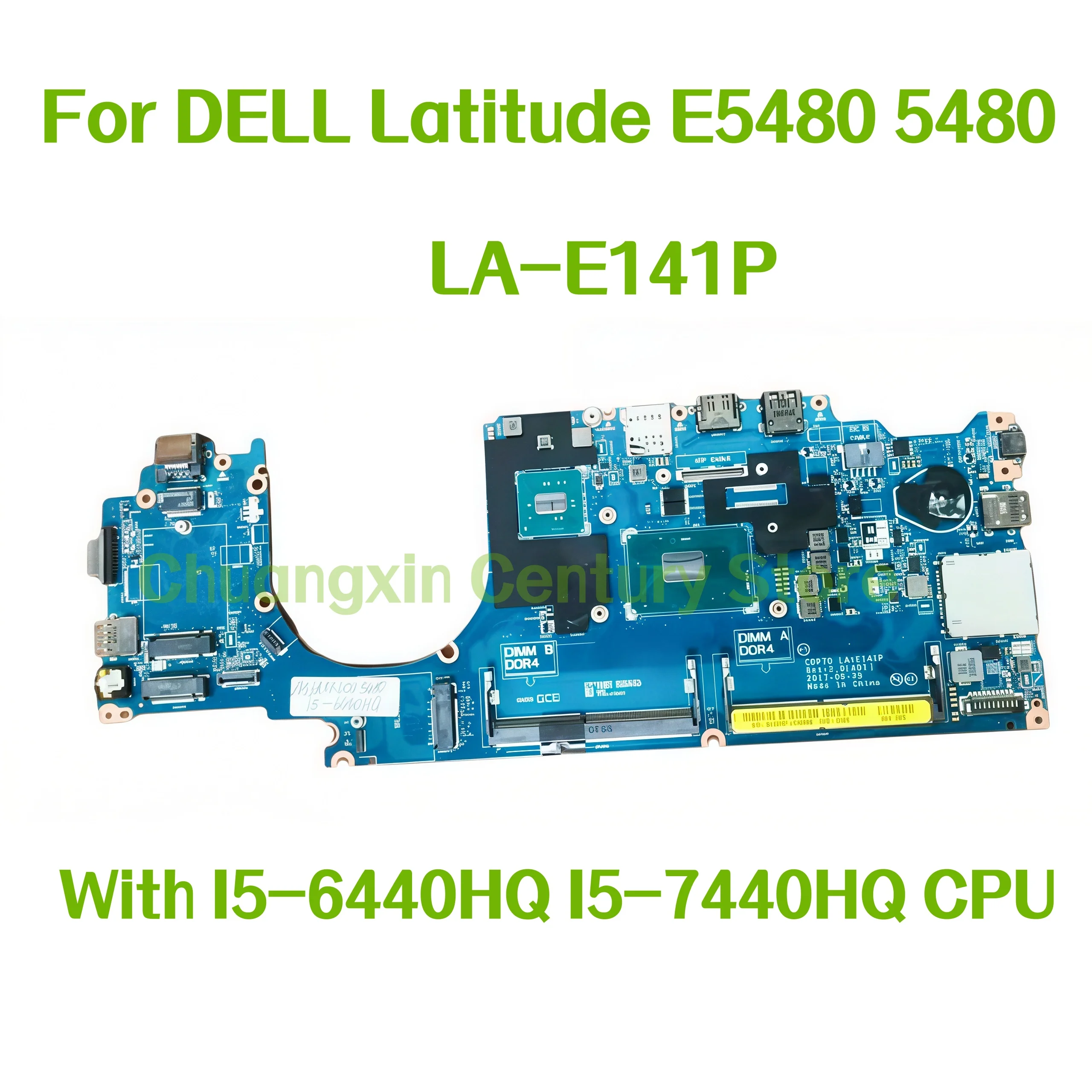 

LA-E141P motherboard suitable for Dell Latitude 14 5480 E5480 laptop with I5-6440HQ I5-7440HQ CPU, 100% tested OK