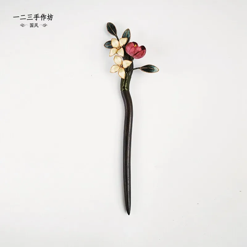 original-qingpingyue-chinese-intangible-heritage-velvet-hairpin-new-chinese-filigree-hair-accessory-for-hanfu-women
