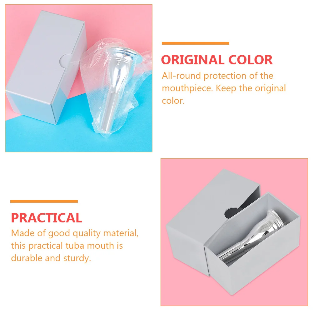 

1Pcs Tuba Mouthpiece Professional Accessory Integrated Molding Durable Design Easy to Play Strong Sound Penetration Instrument