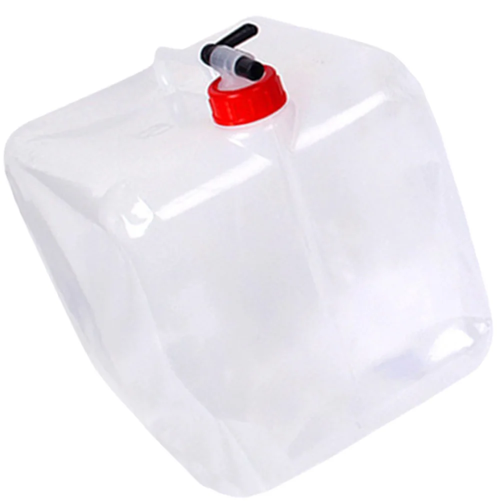 Folding Drinking Bucket Water Gallon Tank Camping Kettle with Spigot Case Portable Jug High Capacity Outdoor