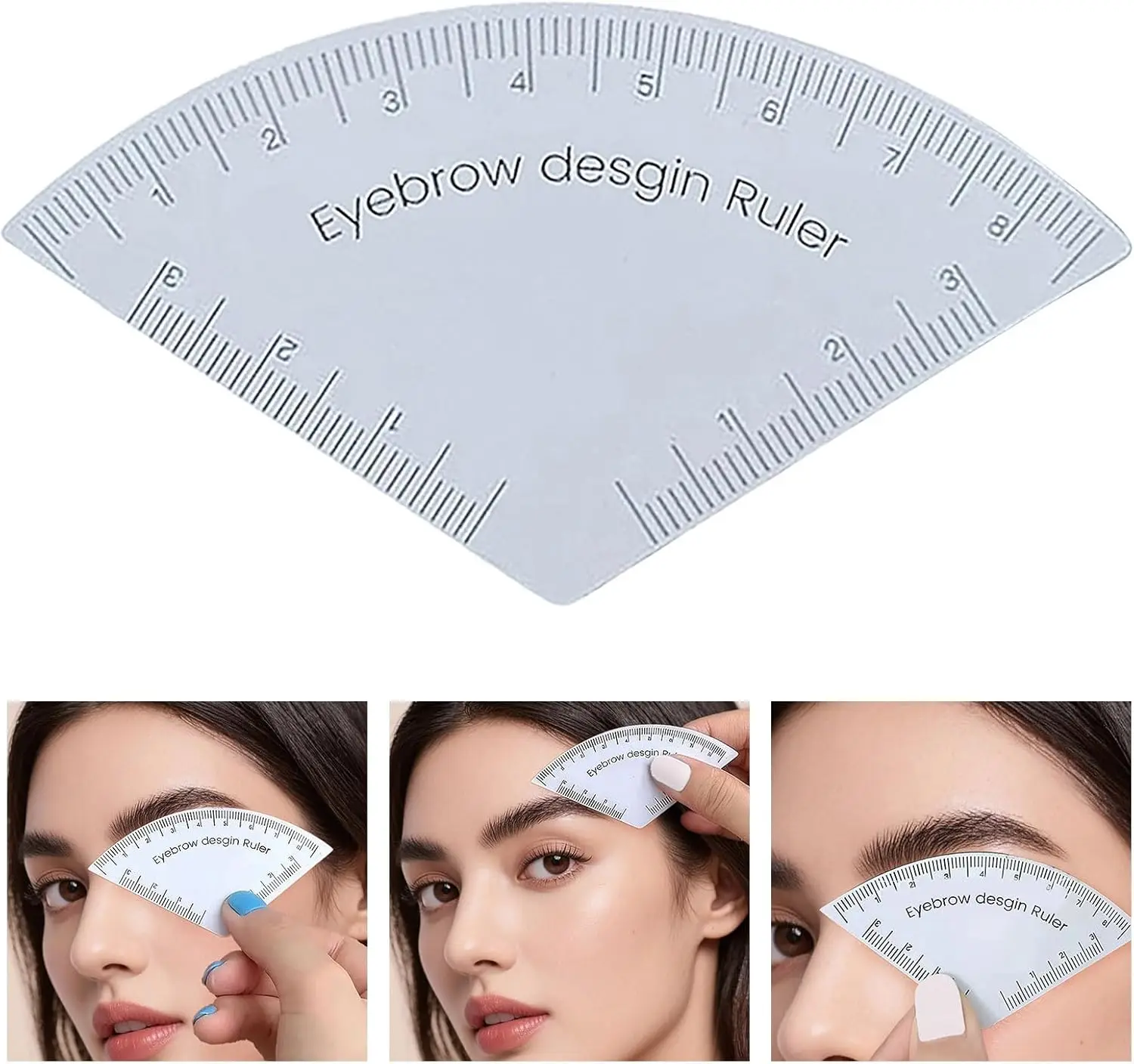 Fast Drawing Eyebrow Desgin Ruler Makeup Drawing Guide Ruler Microblading Mapping Tool Shaping Permanent Tattoo Supplies Reuse