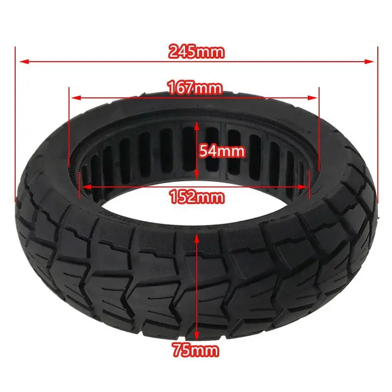 10 Inch Solid Tire 10x2.75 For KUGOO KUKIRIN G-Booster G2 Pro G3 Speedway 5 Dualtron 3 Electric Scooter 70/65-6.5 Tyre Parts