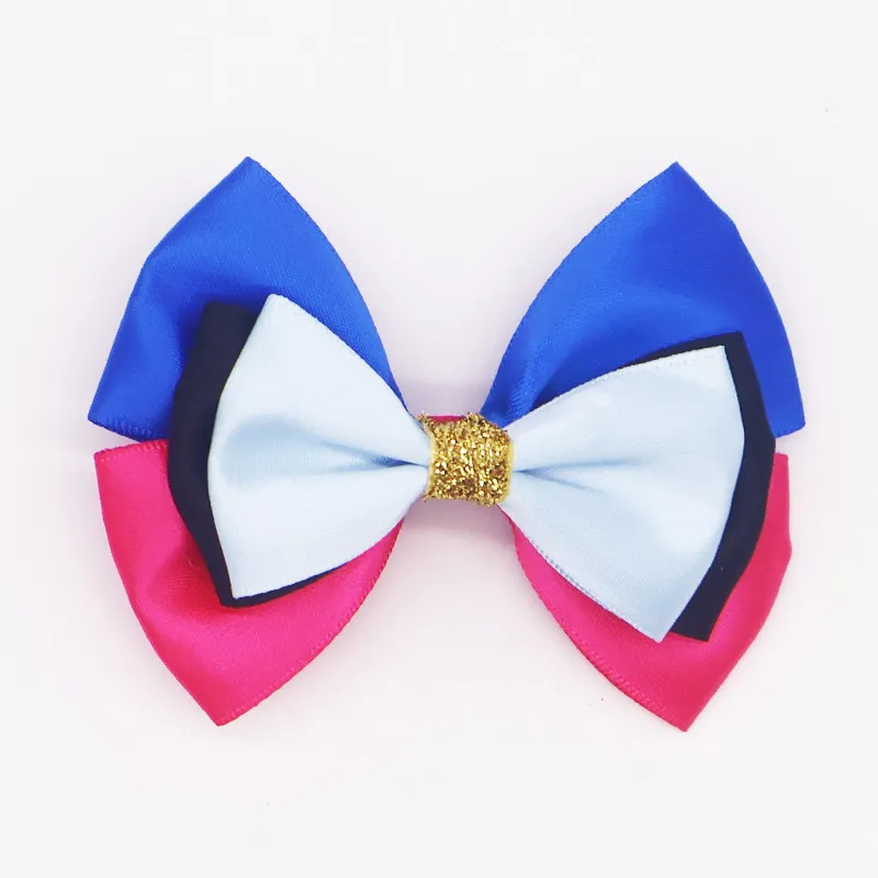 2pcs Disney Cartoon Anime Snow White Hair Bow for Girls Toddler Boutique Alice Frozen Girls Hair Clips Kids Hair Accessories view 5