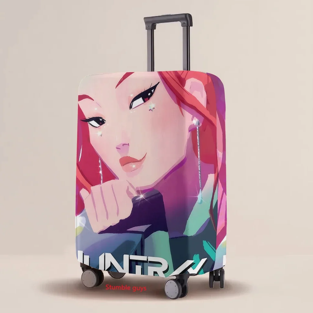 Kpop شيطان الصيادين الكرتون الأمتعة الغطاء الواقي مرونة متعددة الحجم طباعة حالة يناسب حقيبة 18-32 بوصة ​