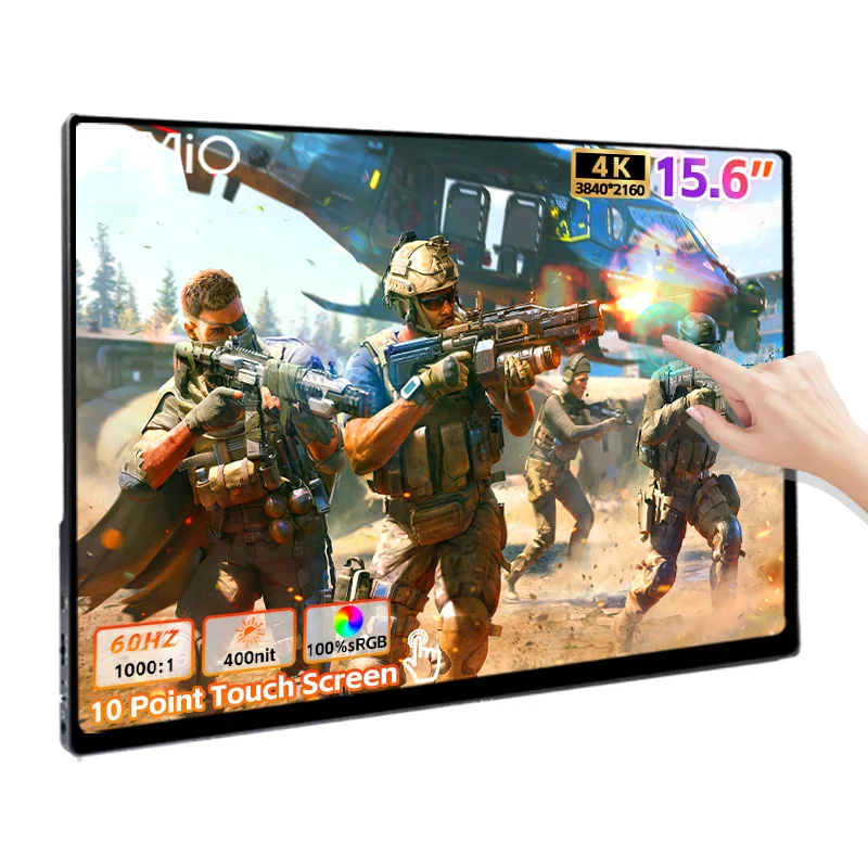 

Eimio 15,6-дюймовый UHD 2160P IPS 60 Гц ЖК-монитор типа C портативный со встроенным динамиком Гарантия 12 месяцев