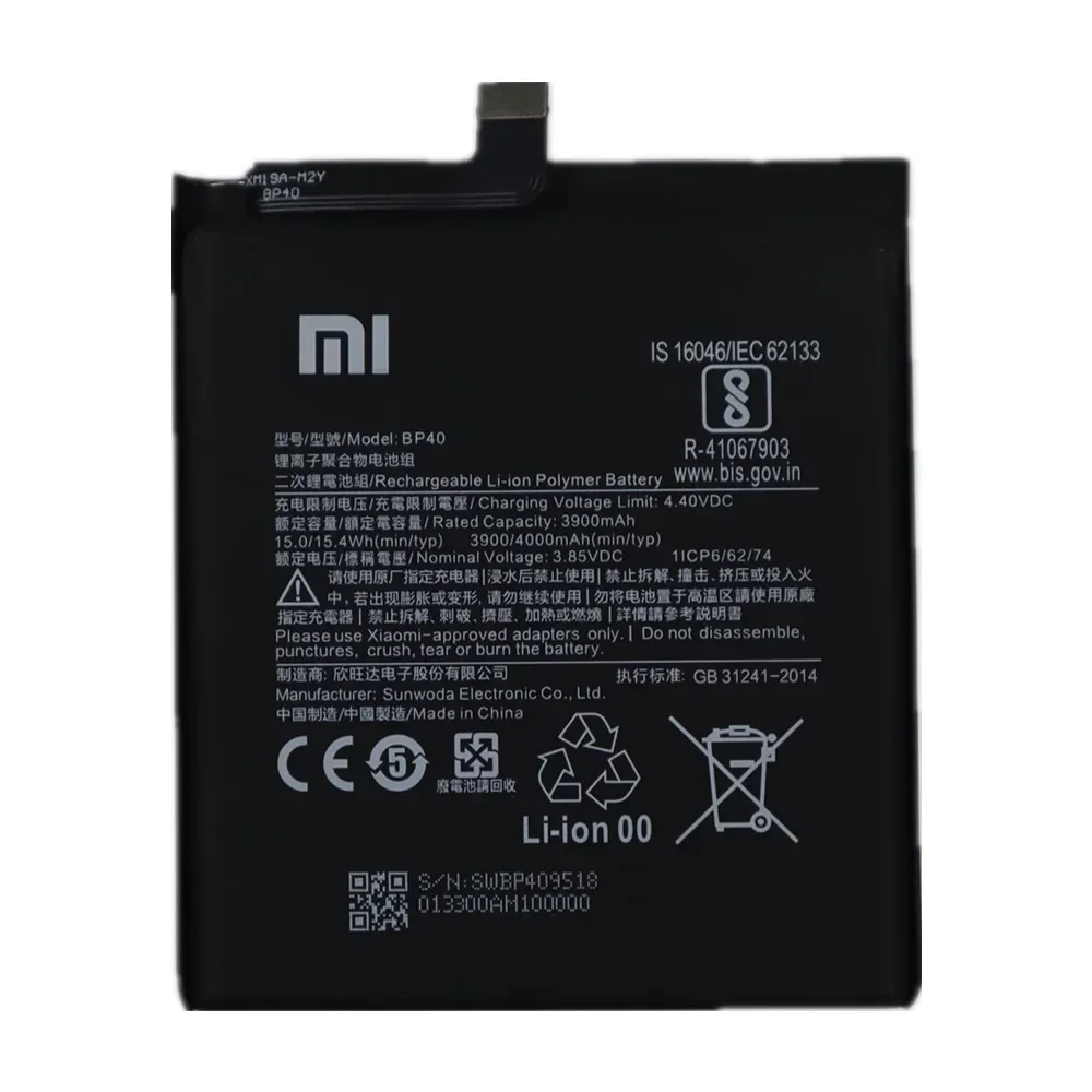 Xiaomi Mi用のオリジナルバッテリー,redmi note 8, 8t,7, 10s,10x,9, 9s,9t,k30,k40,k20,5,5a pro,オリジナルpoco x3,m3,f3,f2 pro,2024年