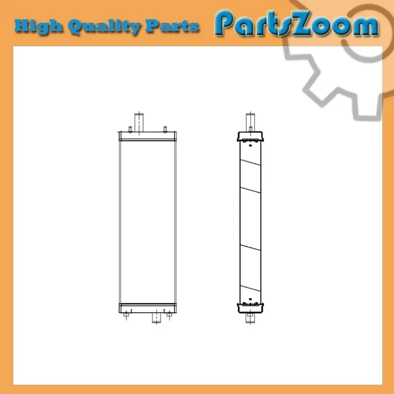 Water Tank Radiator 154-03-75911 for Komatsu D85PX-15E0 Bulldozers