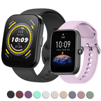 Silicone Strap for Amazfit Bip 6 5 Smart Watch 20mm 22mm Sport Wristband For Amazfit GTS 4/3/2e/GTS2 Mini/GTR 42mm/47mm/GTR 4 3