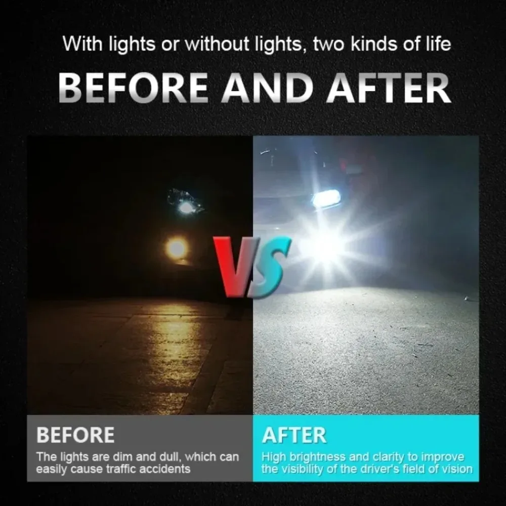 Multicolor H1 H3 H27 881 Fog Lights Bulb 3030 24SMD 2400LM Yellow Pink Green Blue Car Driving Running Lamp Auto Leds Light 12V view 6