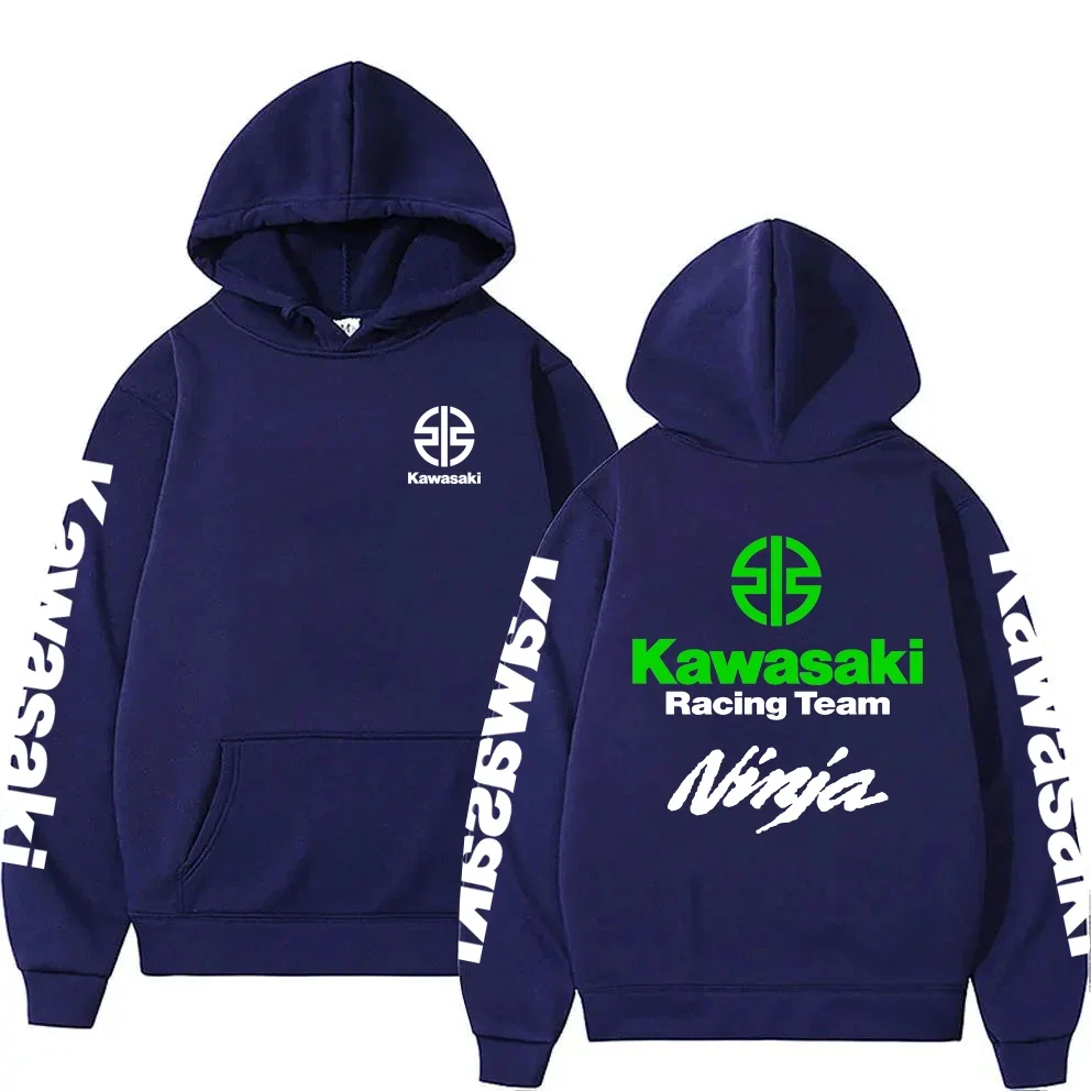 

2025 Spring and Autumn Men's New Kawasaki racing Ninja Hoodies Women's Casual Fashion Pullover Couple Street Sweatshirts