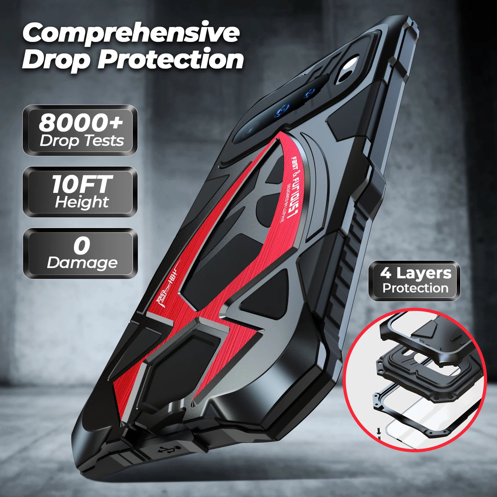 Casing Ponsel Logam Pelindung Tahan Benturan untuk Google Pixel 9 Pro Pixel 10 Pro Penutup Ponsel Perlindungan inklusif