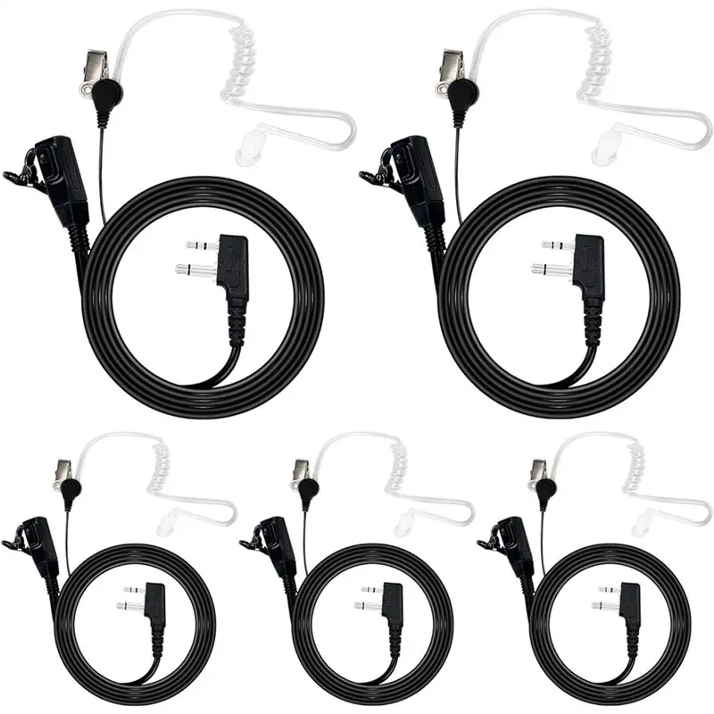 2025 Trend Walkie Talkie Headset For Midland Acoustic Tube Earpiece With Mic PTT For GXT1000VP4 LXT500VP3 GXT1050VP4 GXT1000XB