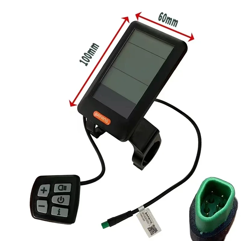 BAFANG-UART LCD Electric Bike Display, MID Motor, M500, M510, M600, M560, M820, M200, M420, 36-48V, 52V, 8FUN