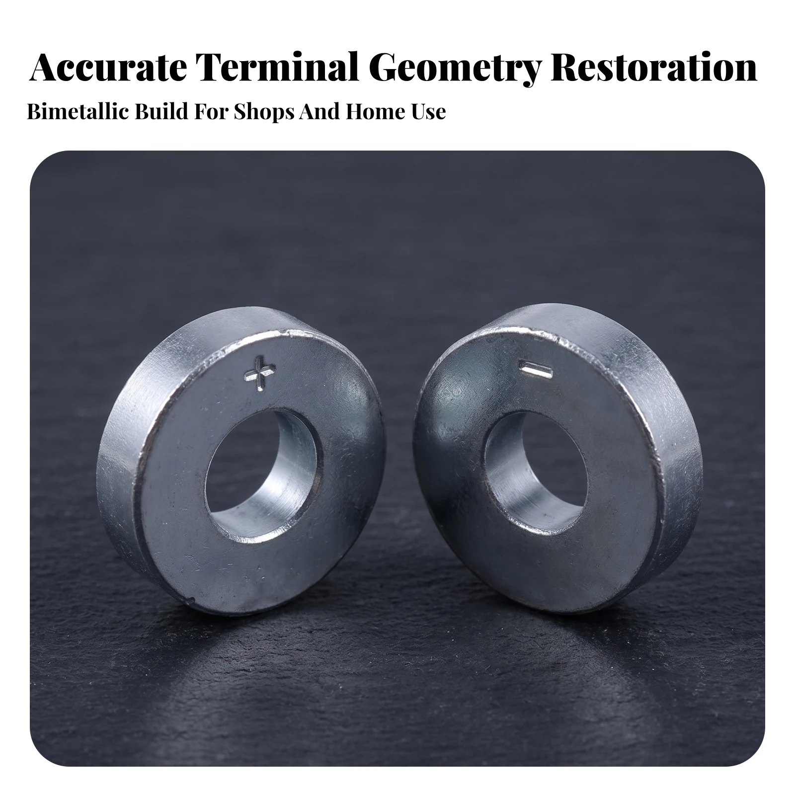 Battery Terminal Joining Mold Long-Lasting Battery Terminal Repair Tool with Positive and Negative Molds Cylindrical