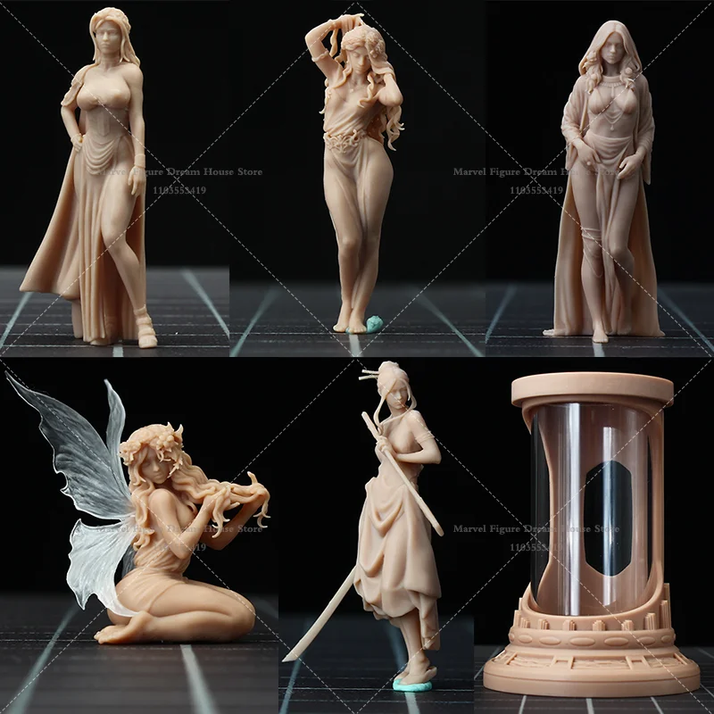 1/64 1/43 Scale Miniature Scene Dolls Un-panited White Figure Model Goddess Of Love ‌Aphrodite God Of Cosmic Order‌ Harmonia‌
