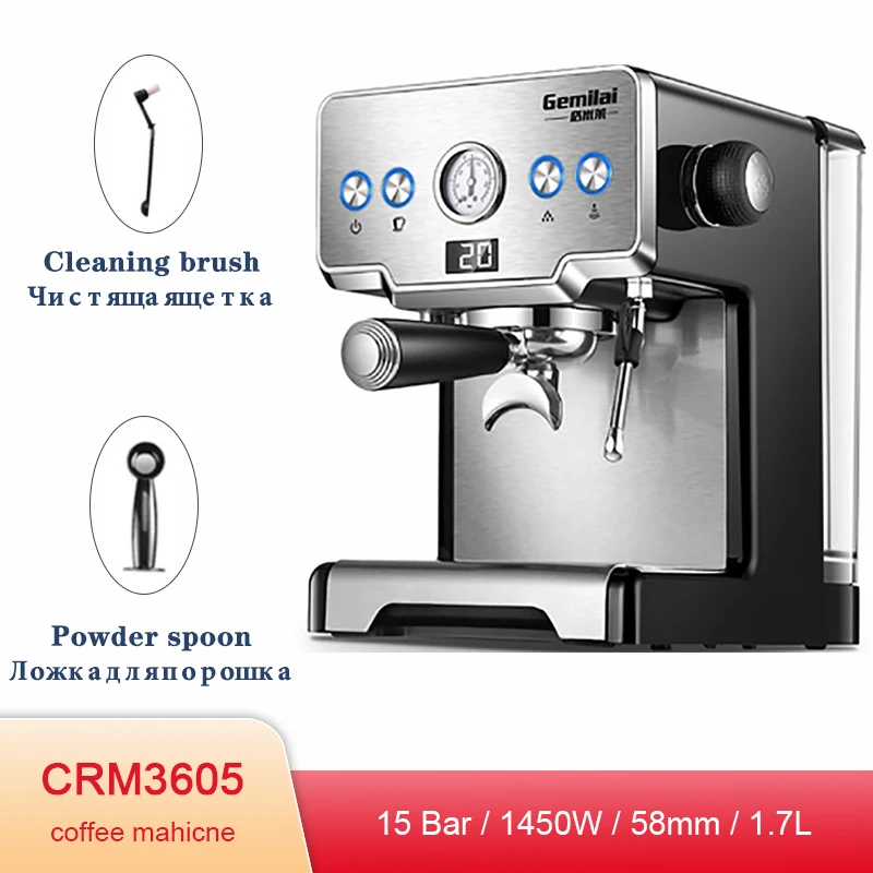 コーヒー用濃縮物,エシャベル用自動ポンプタイプケープ付きコーヒーマシン,イタリア産,CRm3605,1450w